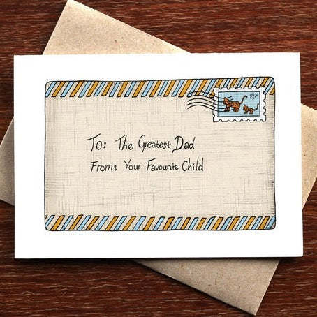 Letter for Dad Greeting Card
