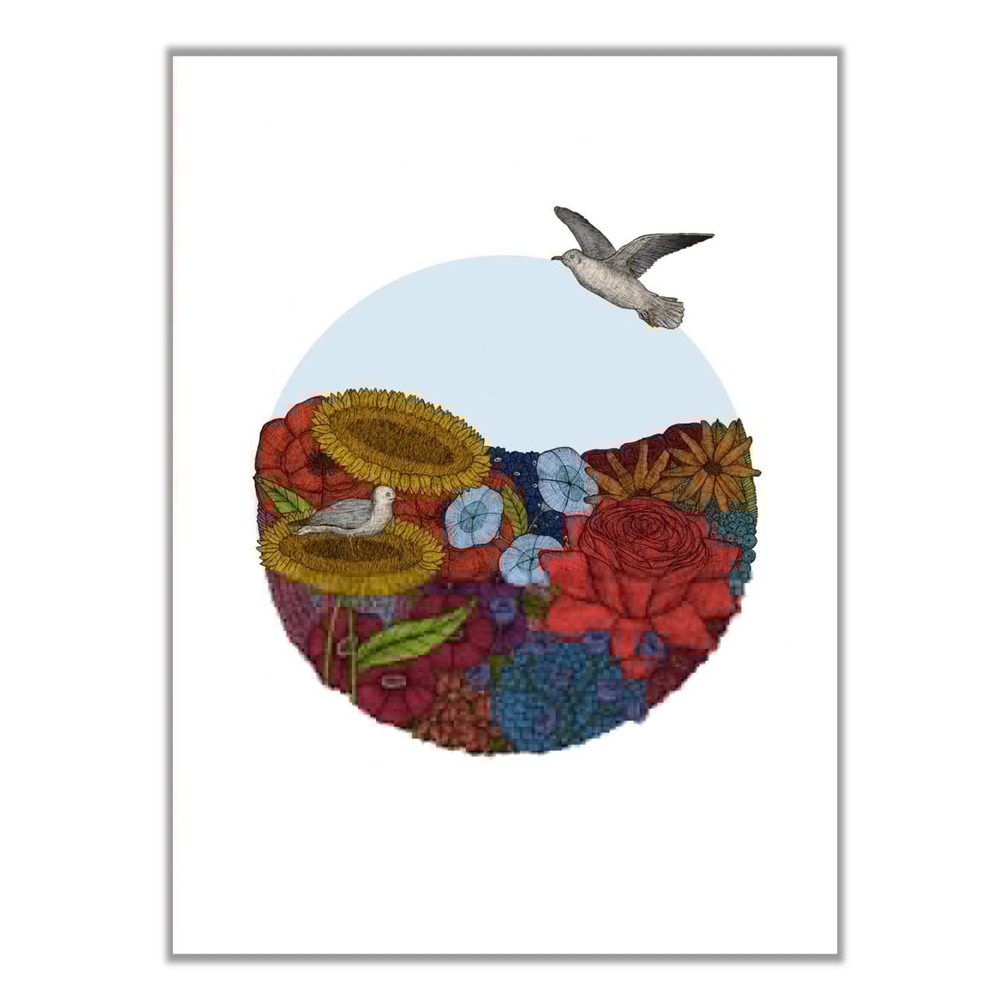 Ocean of Flowers Art Print