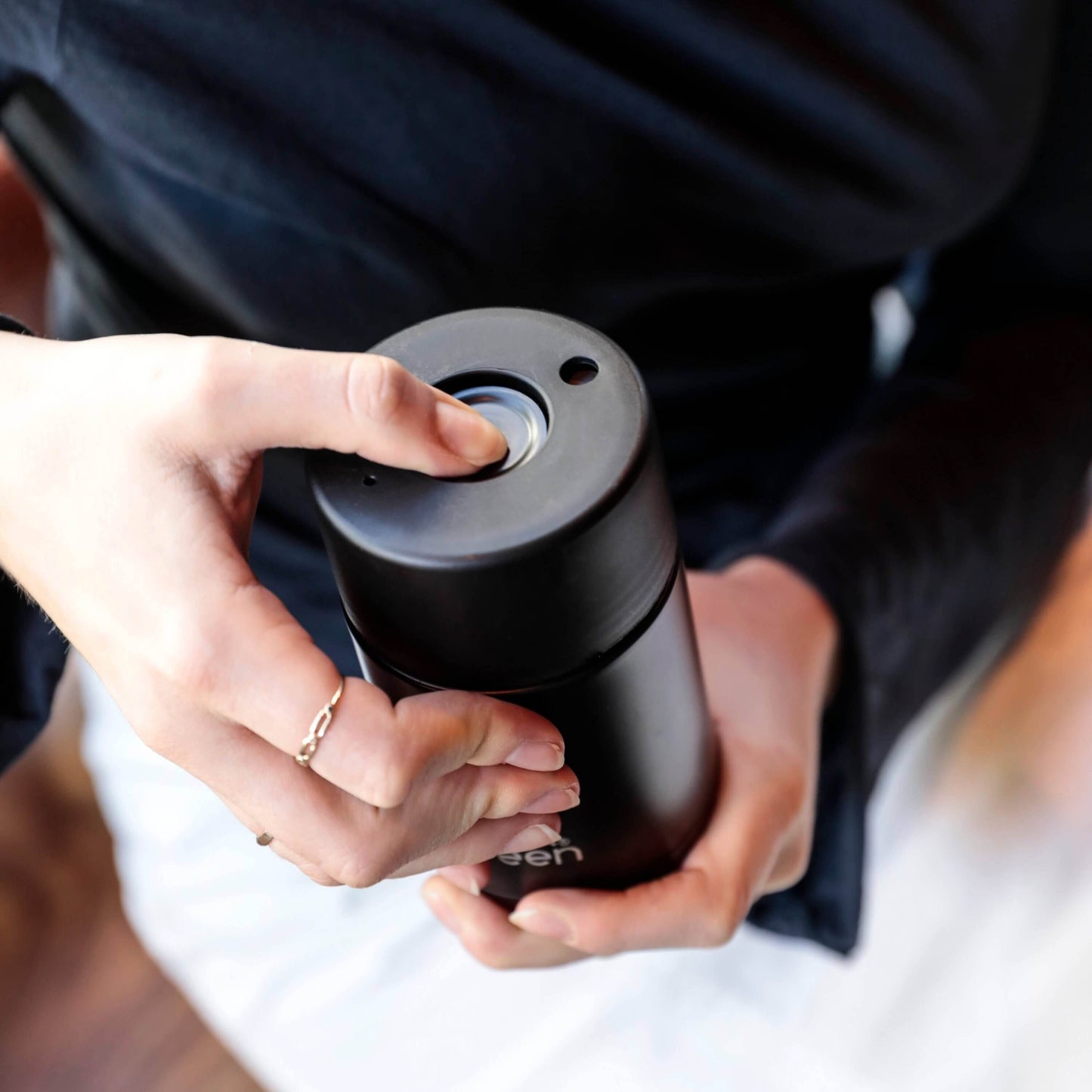 Ceramic Reusable Cup - Black