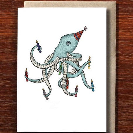 Birthday Octopus Greeting Card