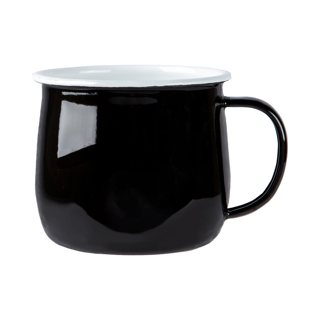 Coloured Enamel Belly Mug - 375ml