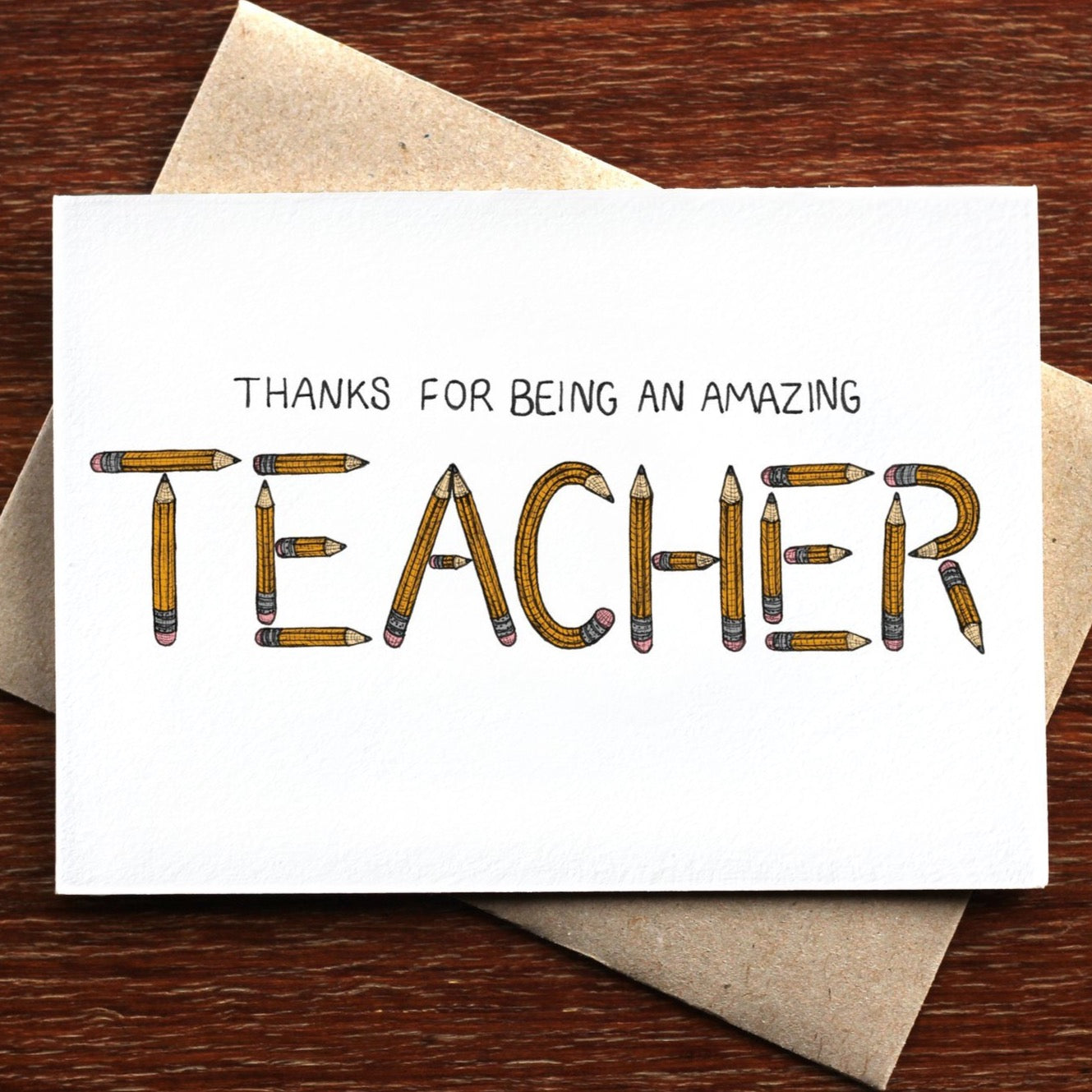 Thanks Teacher Greeting Card