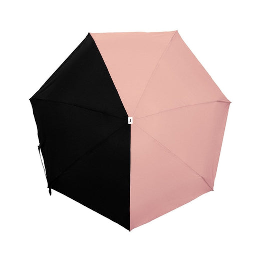 Bicolour Micro-Umbrella - Coral Pink & Black