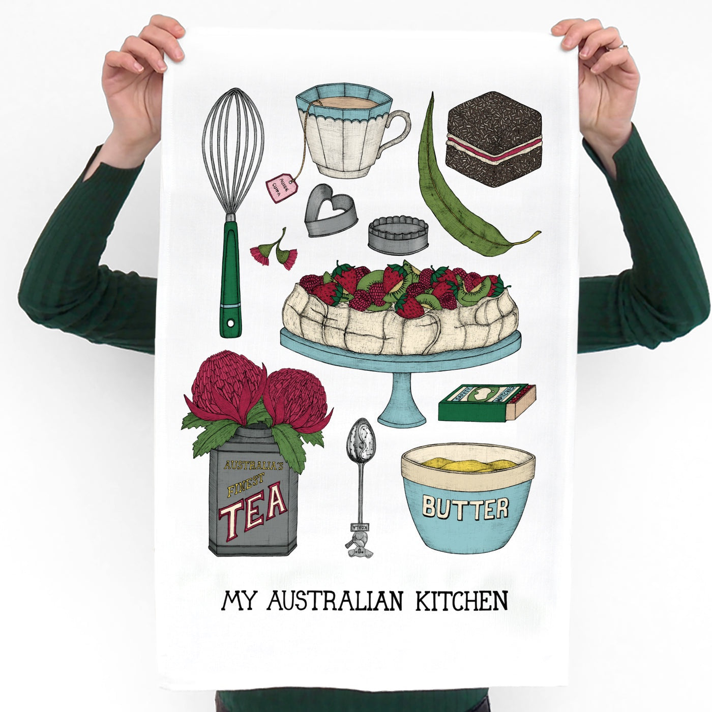 Australian Kitchen Art Tea Towel