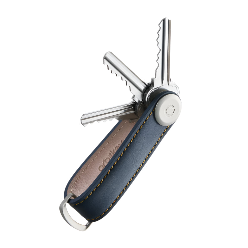 Key Organiser Leather Navy