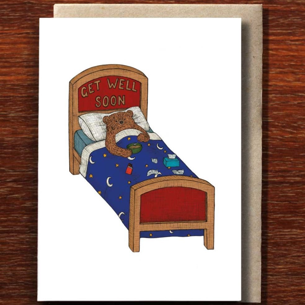 Get Well Bear Greeting Card