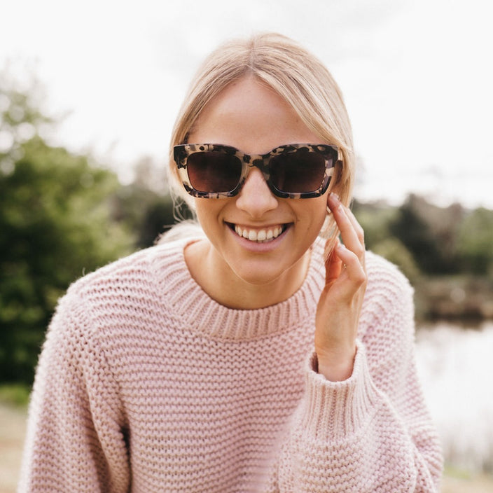 Zahra Opal Tortoise Sunglasses