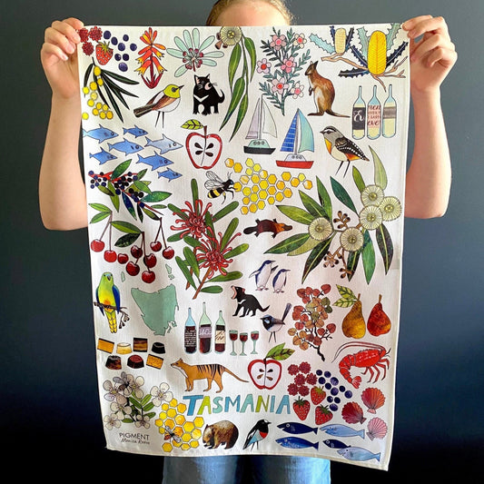 Tasmanian Icons Tea Towel