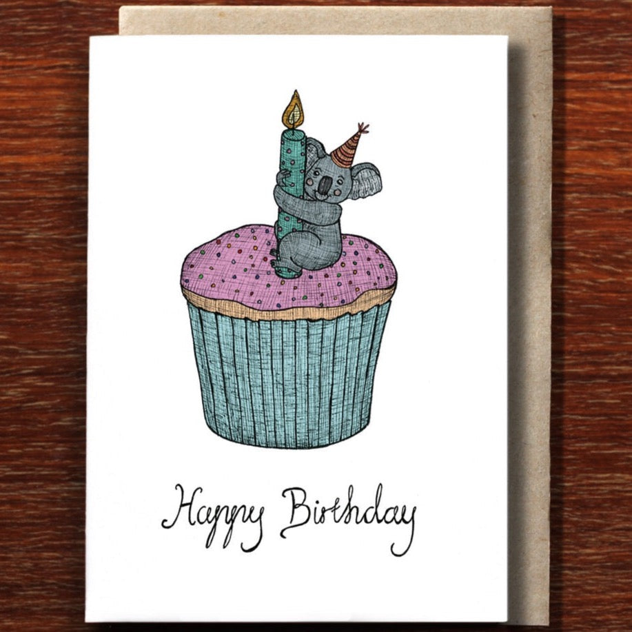 Koala Cupcake Greeting Card