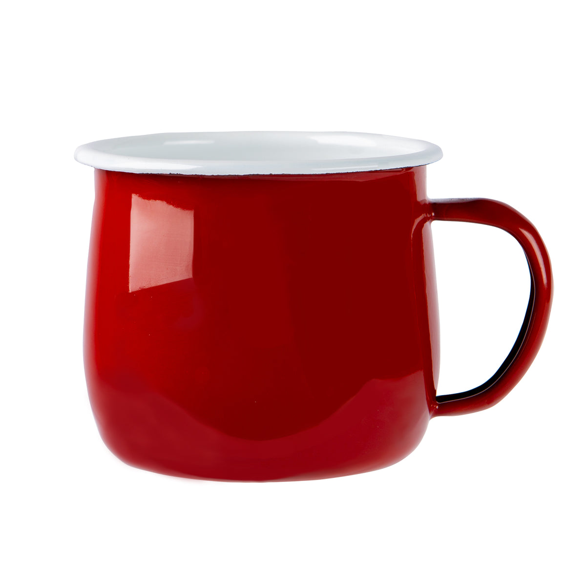Coloured Enamel Belly Mug - 375ml