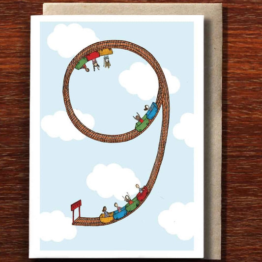 Number Nine Greeting Card
