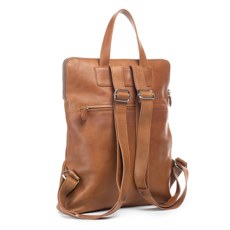 The Pinnacle Vintage Tan Backpack