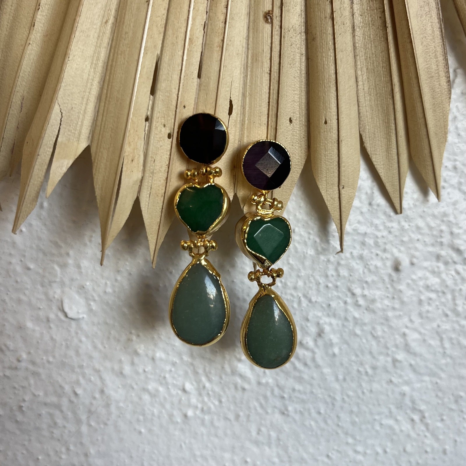 Green stone sale earrings australia