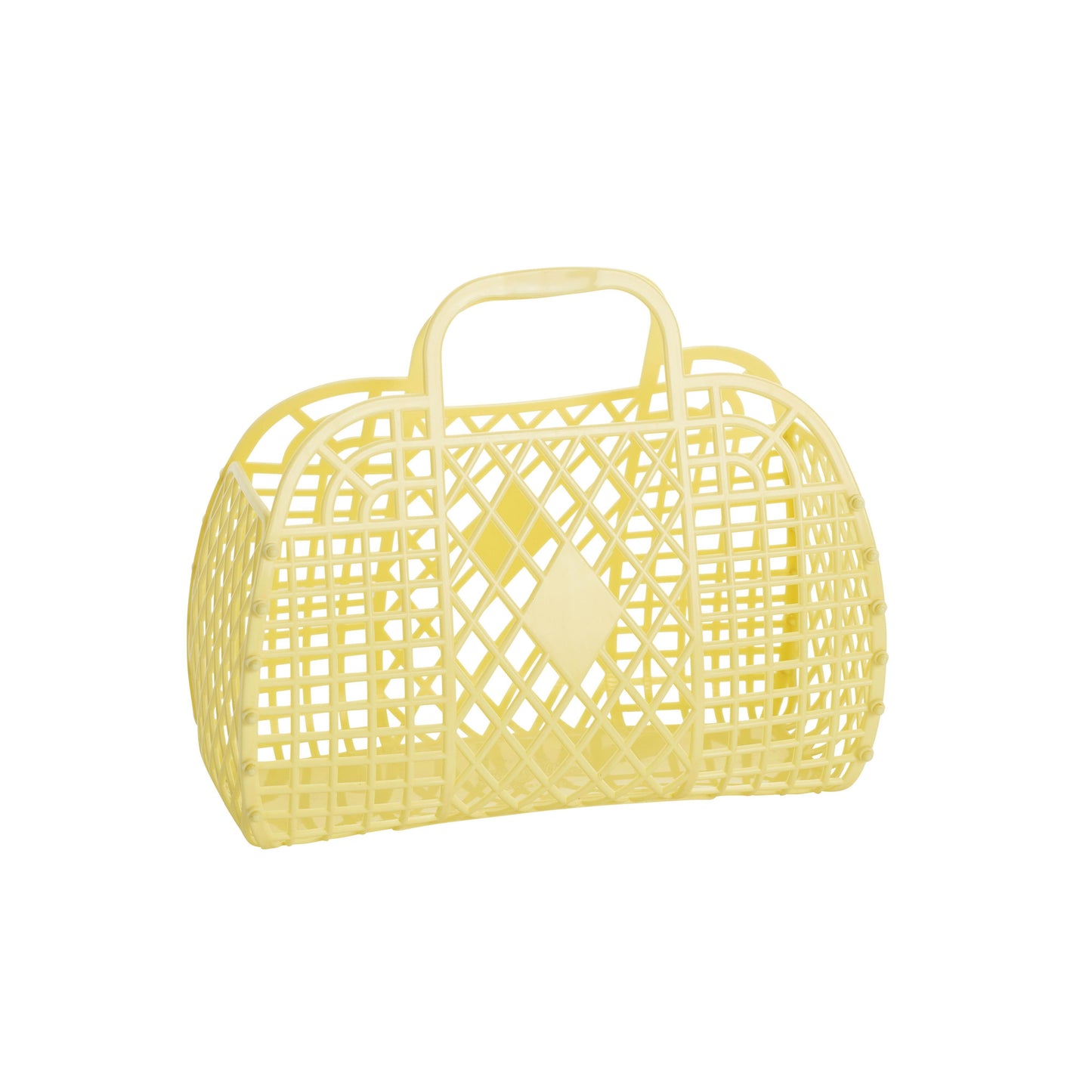 Yellow Small Retro Basket