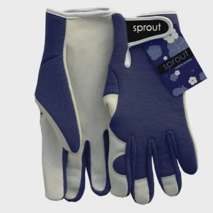 Goatskin Garden Gloves - Navy