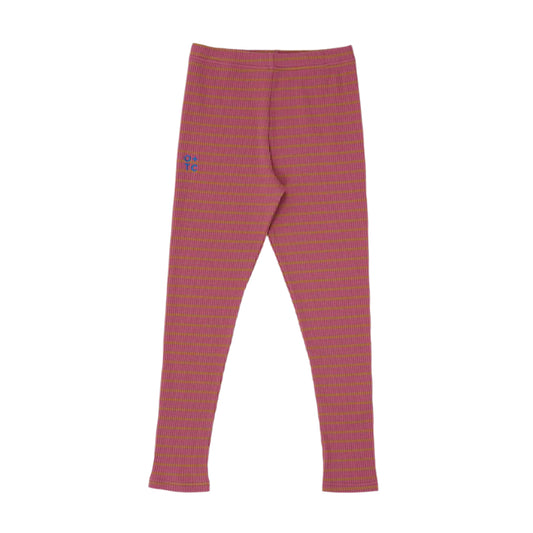 Rose Stripe Kids Leggings