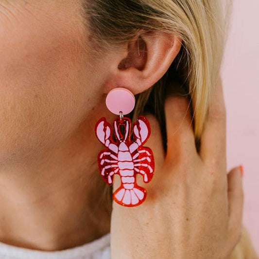 Lobster Dangle Earrings