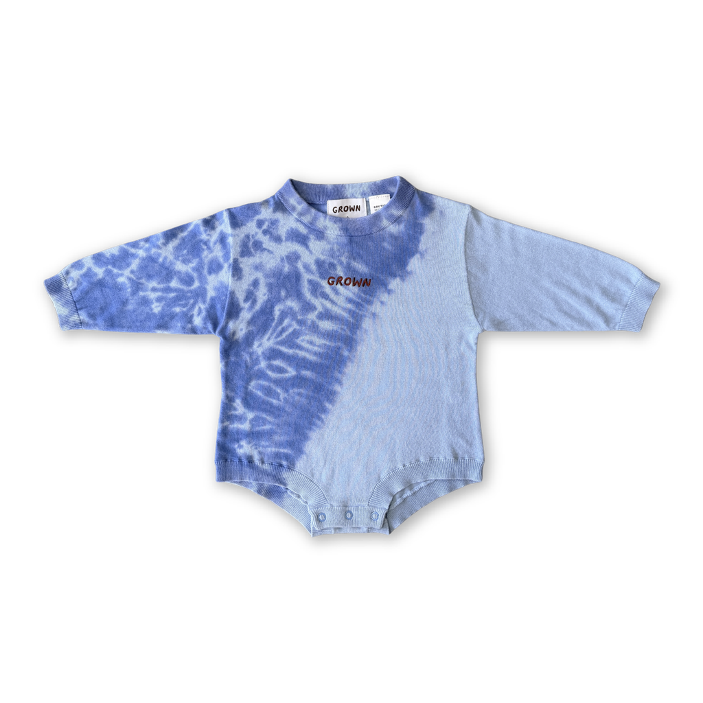 Organic Tie Dye Knit Baby Romper