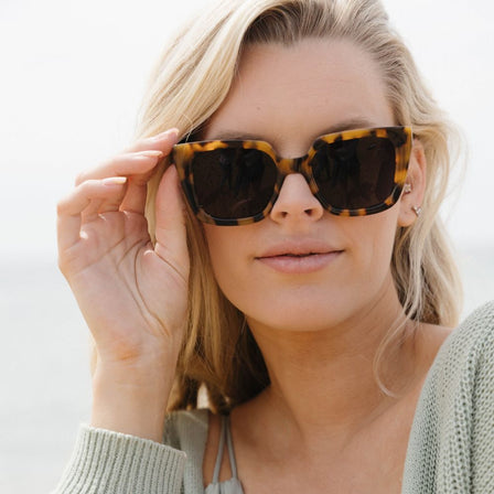 Harper Honey Tortoise Plant Based Sunglasses