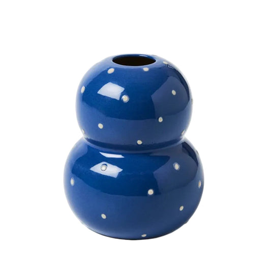 Fonda Navy Dotty Vase