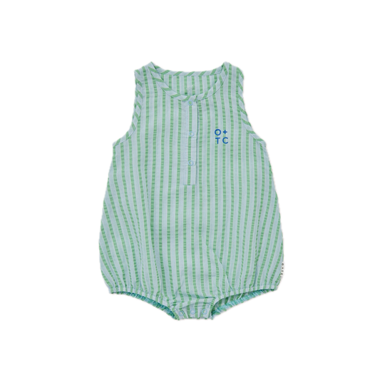 Saltwater Stripe Bubble Baby Romper