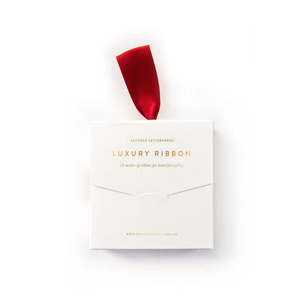 Red Luxury Satin Ribbon - 10 Metres