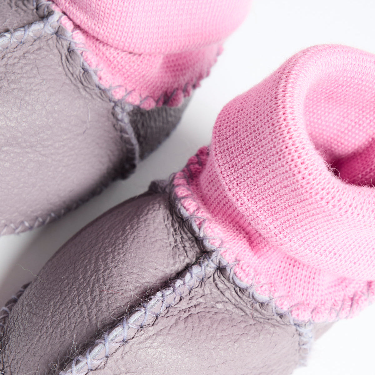Lilac Baby Booties