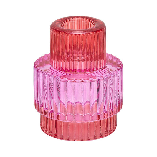 Jewel Candle Holder Pink Large