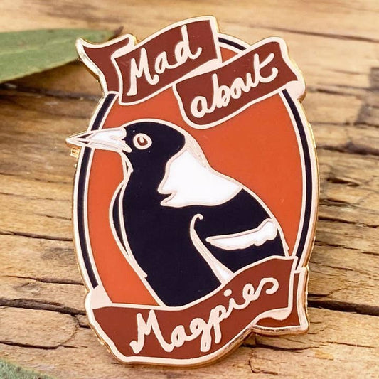 Mad About Magpies Enamel Pin