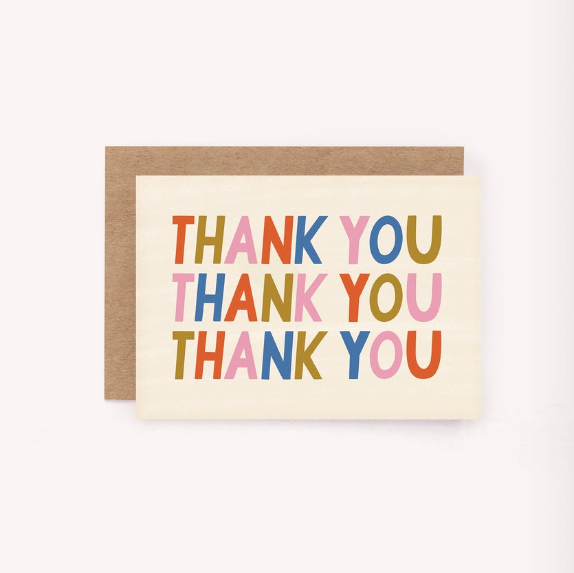 Thank You Bold Mini Greeting Card