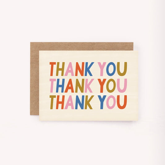 Thank You Bold Mini Greeting Card