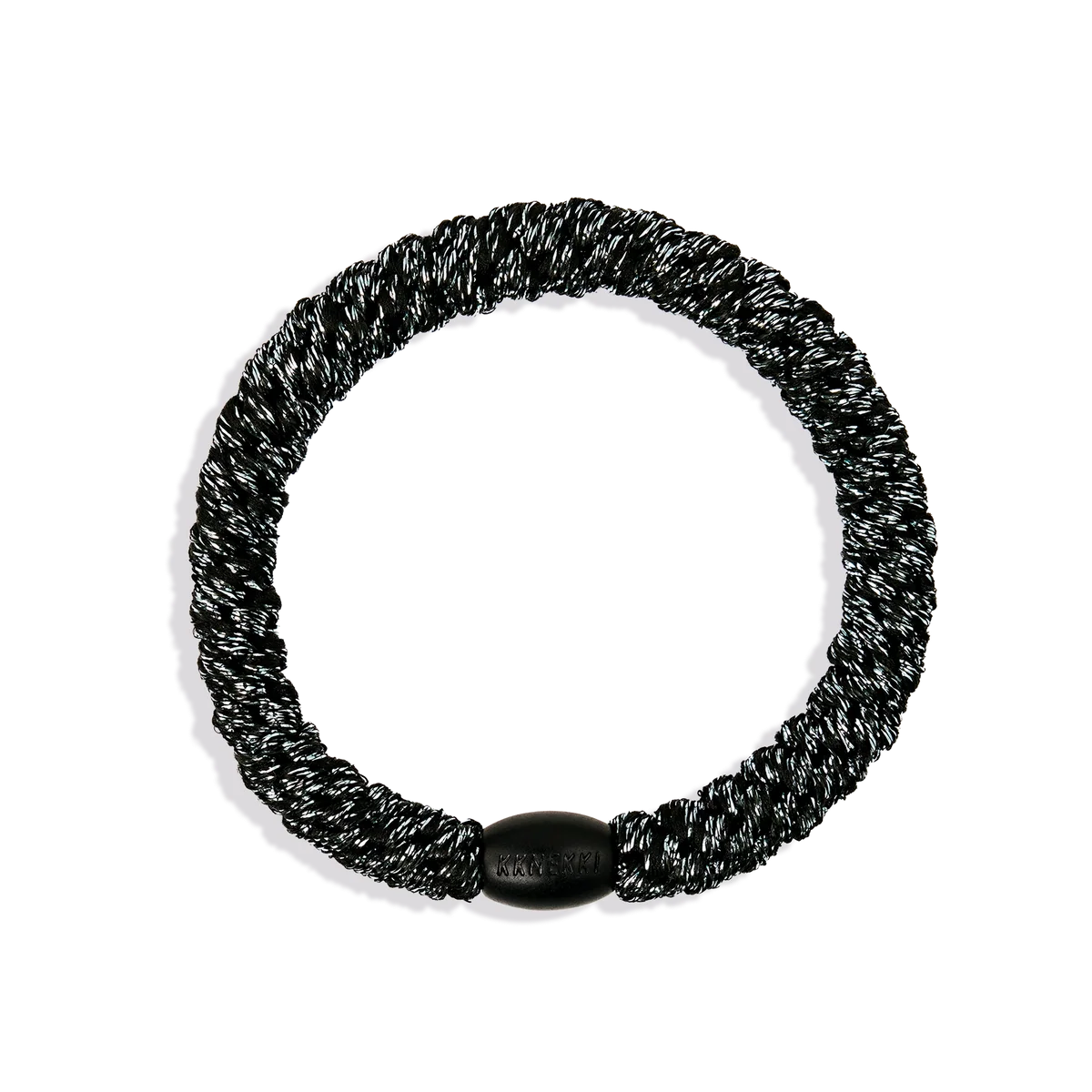 Dark Grey Glitter KKNEKKI Hair Tie