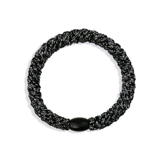 Dark Grey Glitter KKNEKKI Hair Tie