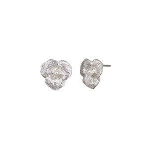Pansy Silver Earrings