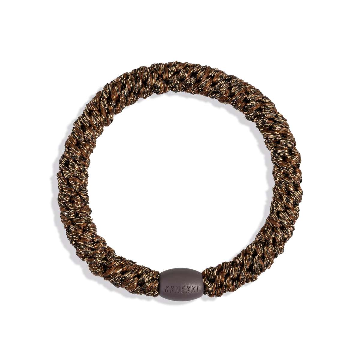 Coffee Glitter KKNEKKI Hair Tie