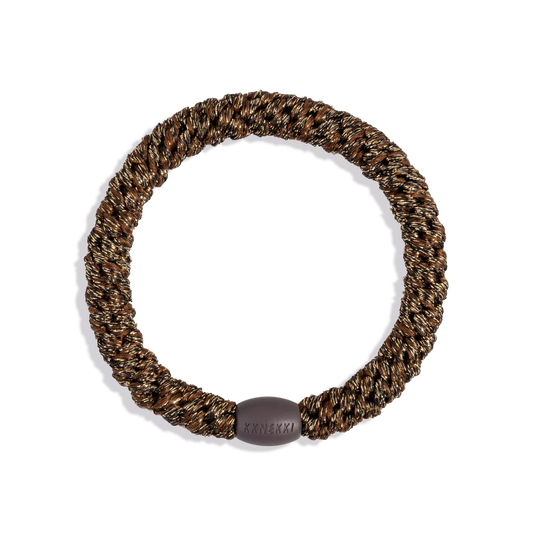 Coffee Glitter KKNEKKI Hair Tie