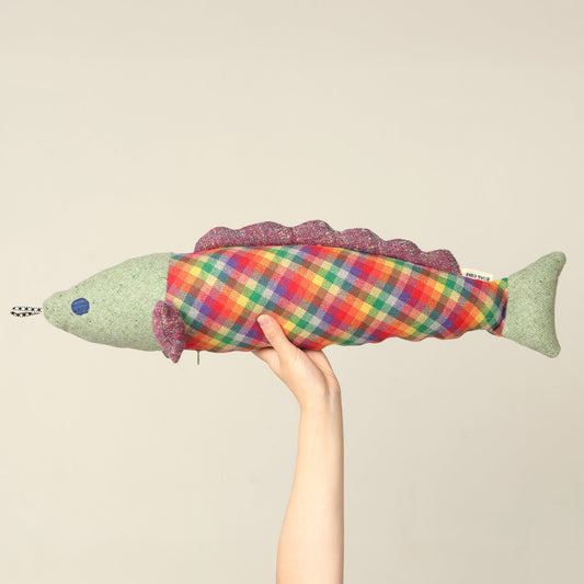 Finny Rainbow Tartan Lucky Fish