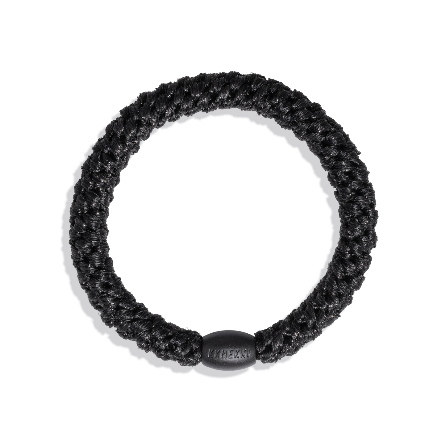 Black Glitter KKNEKKI Hair Tie