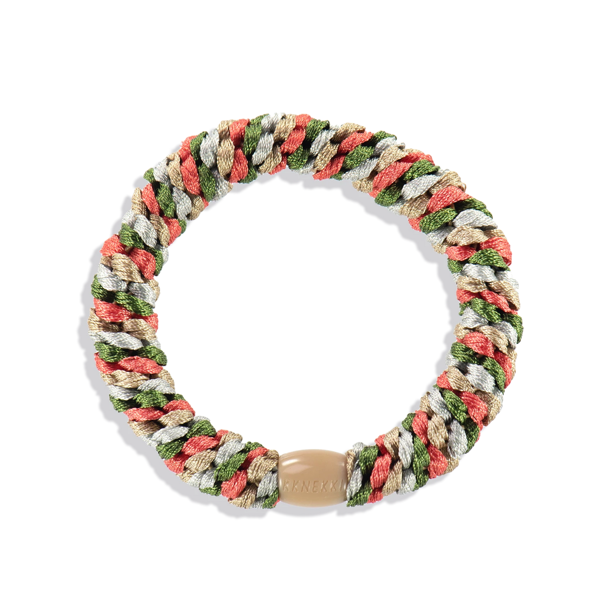 Mix Army Coral KKNEKKI Hair Tie