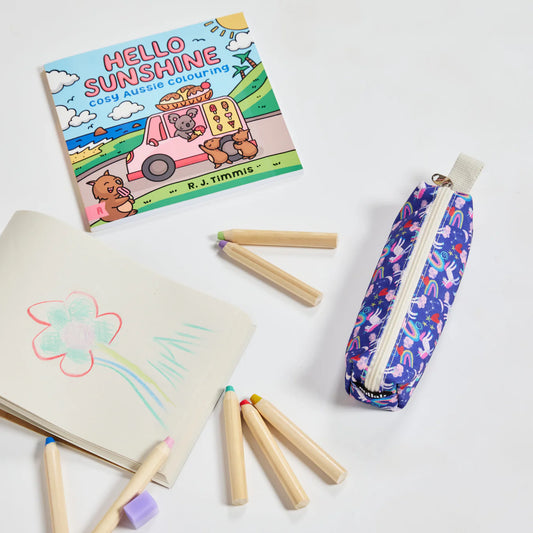 Unicorn & Stars Pencil Case