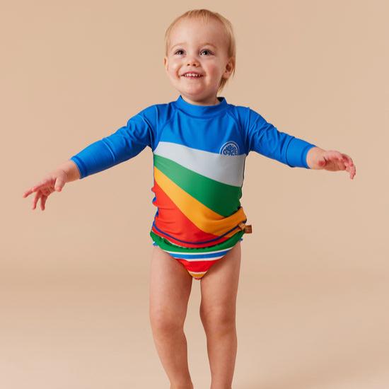 Bold Stripe Swim Nappy