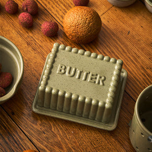 Kitchen Life Peppercorn Large Butter Dish