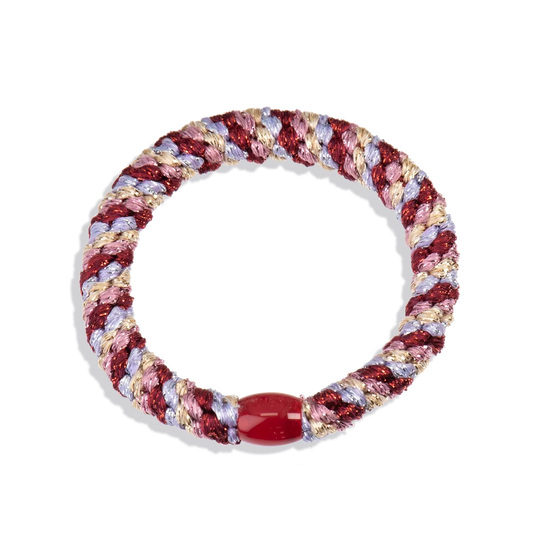 Mix Lavender-Bordeaux Glitter KKNEKKI Hair Tie