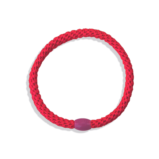 Neon Pink Slim KKNEKKI Hair Tie