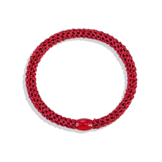 Light Bordeaux Glitter Slim KKNEKKI Hair Tie