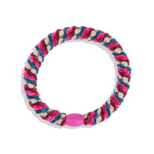 Mix Bordeaux Petrol Glitter KKNEKKI Hair Tie