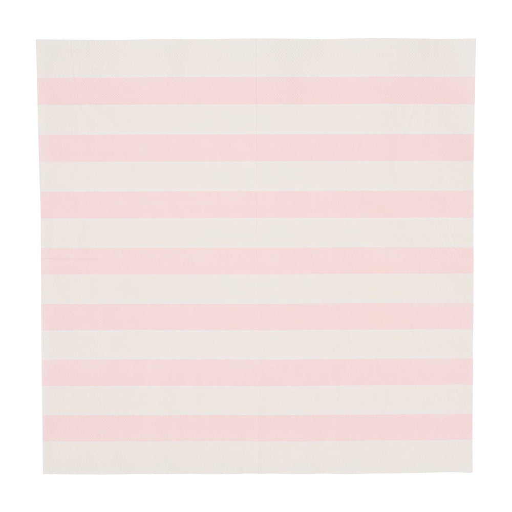 Pink Stripe Paper Napkins