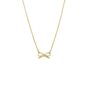 Ribbon Row Gold Necklace