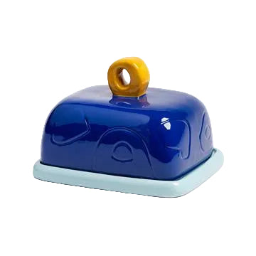 Sketch Blue Butter Dish