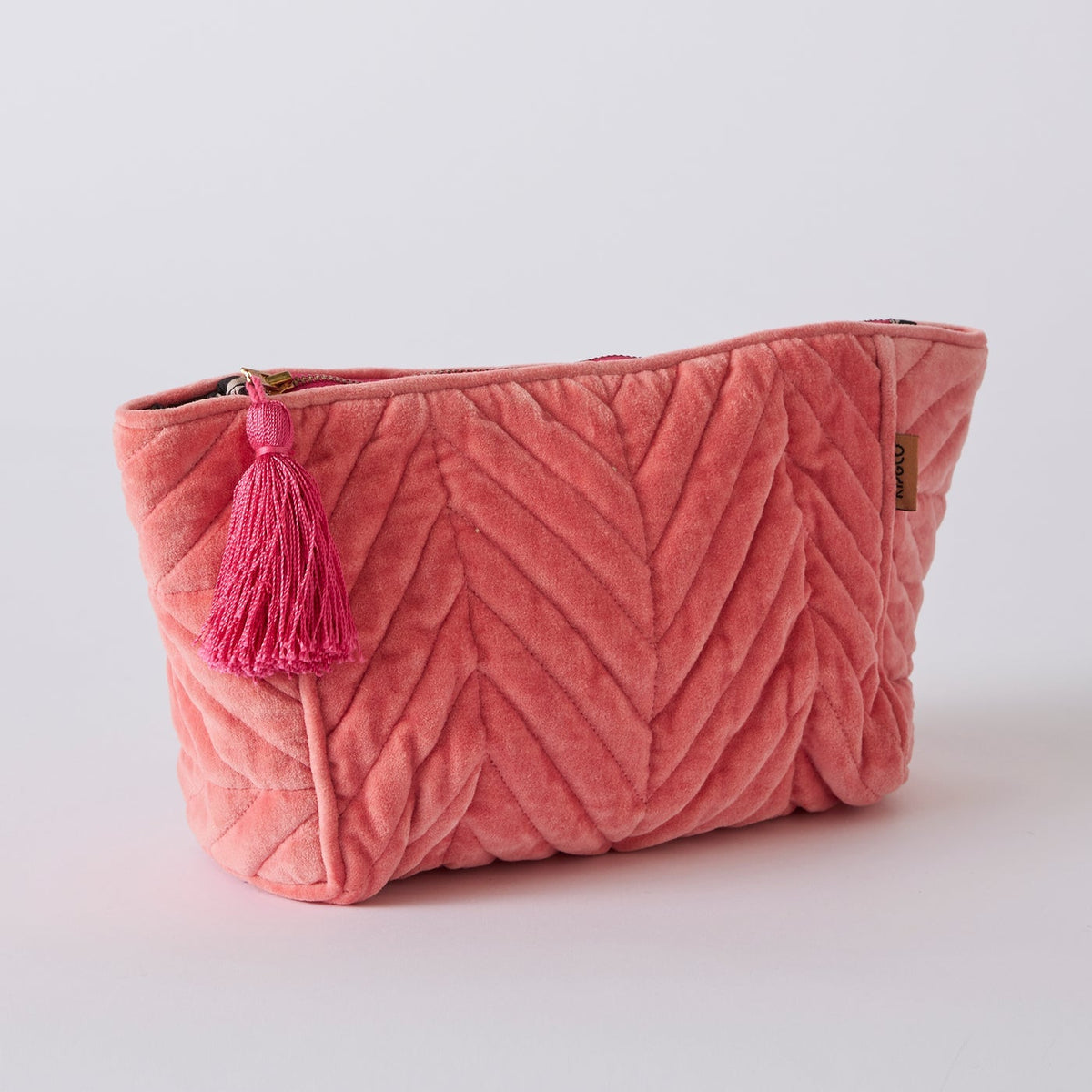 Strawberry Velvet Toiletry Bag
